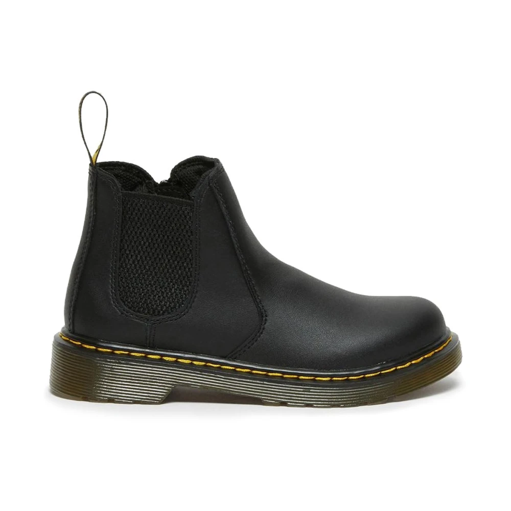 Dr. Martens Boys Black Kids Boots, 26 Eu, 2976 Chelsea Softy