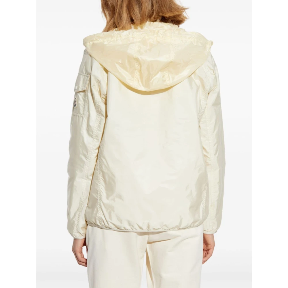 Moncler Witte Hoodiejas met Zakken White Dames