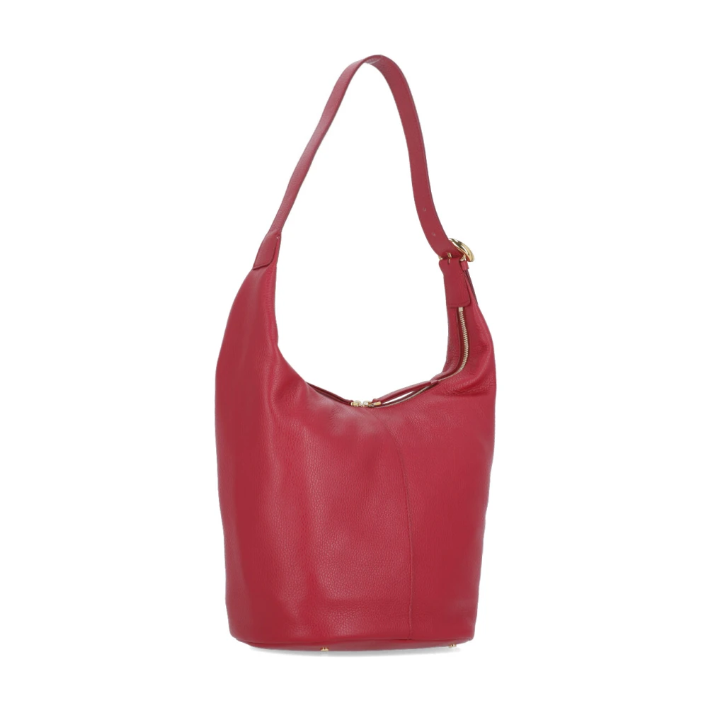 Coccinelle Rode Schoudertas van Leer voor Vrouw Red Dames