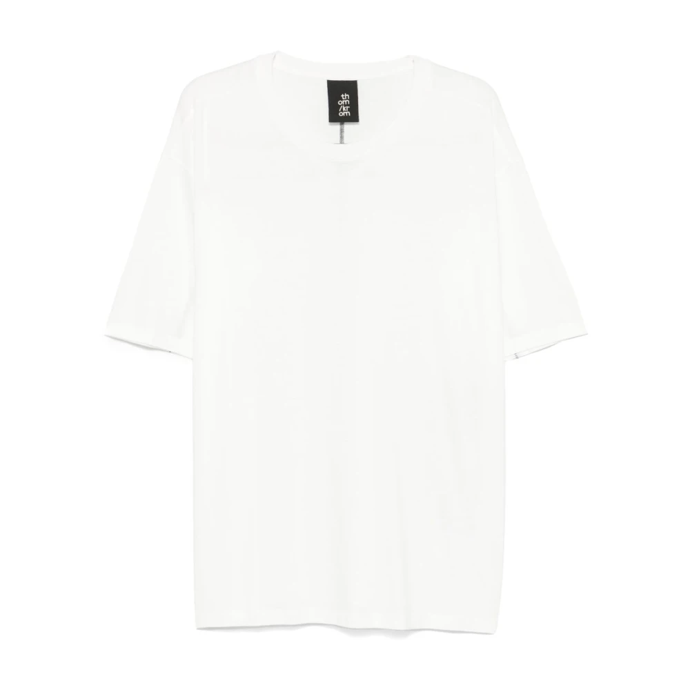 Thom Krom Witte Patch Detail T-shirts en Polo's White Heren