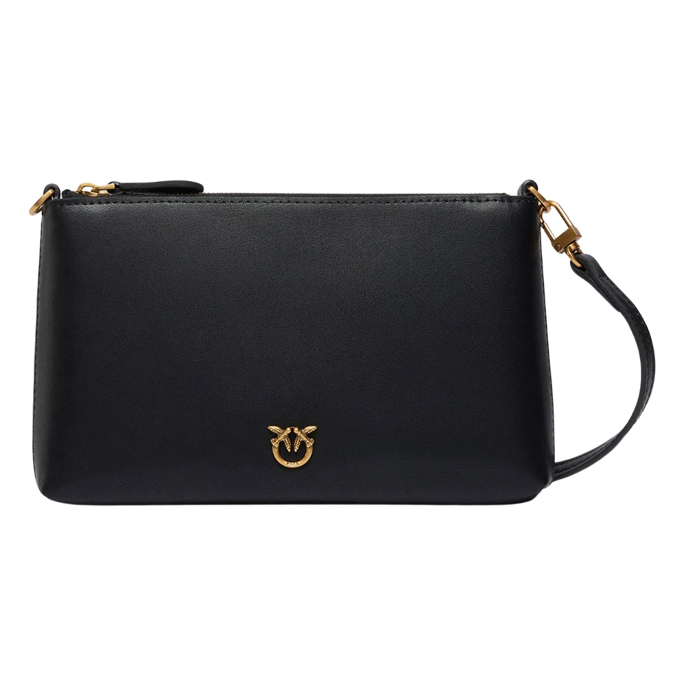 Pinko Svart Platt Läderkoppling