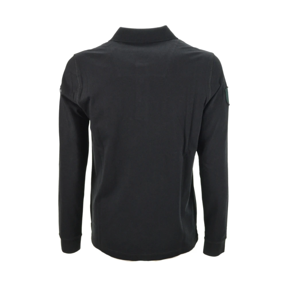 aeronautica militare Zwarte Tricolor Polo Shirt Black Heren