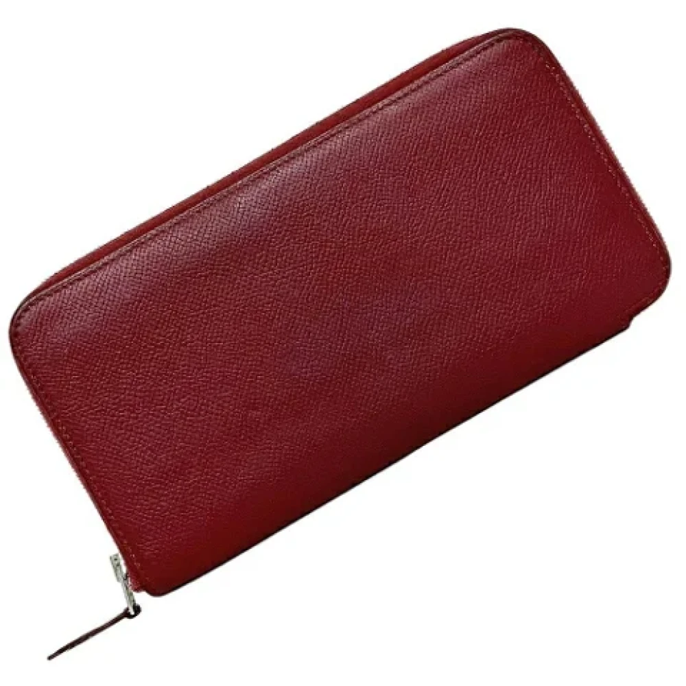 Hermès Vintage Pre-owned Leather wallets Red Dames