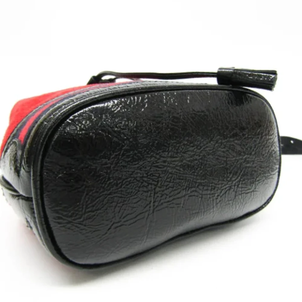 Gucci Vintage Pre-owned Suede gucci-bags Red Dames