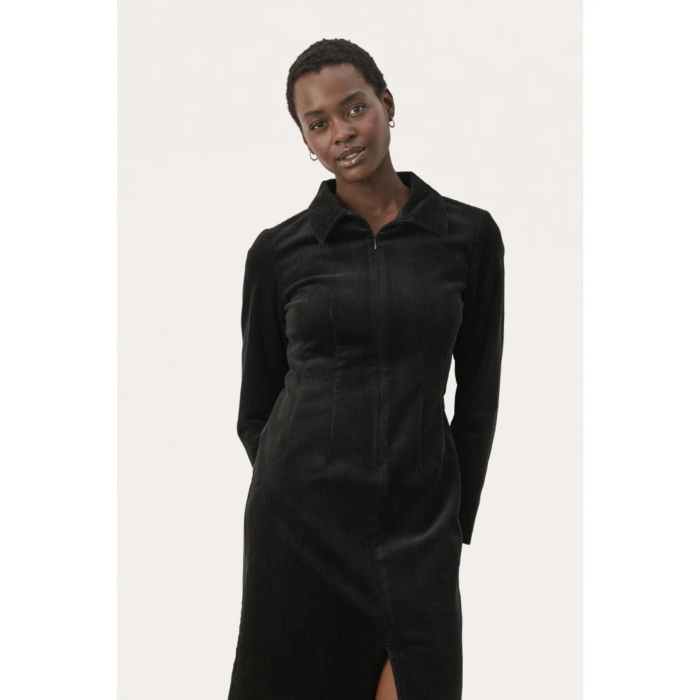 Part Two Zwarte Lizellpw Dr Jurk Black Dames