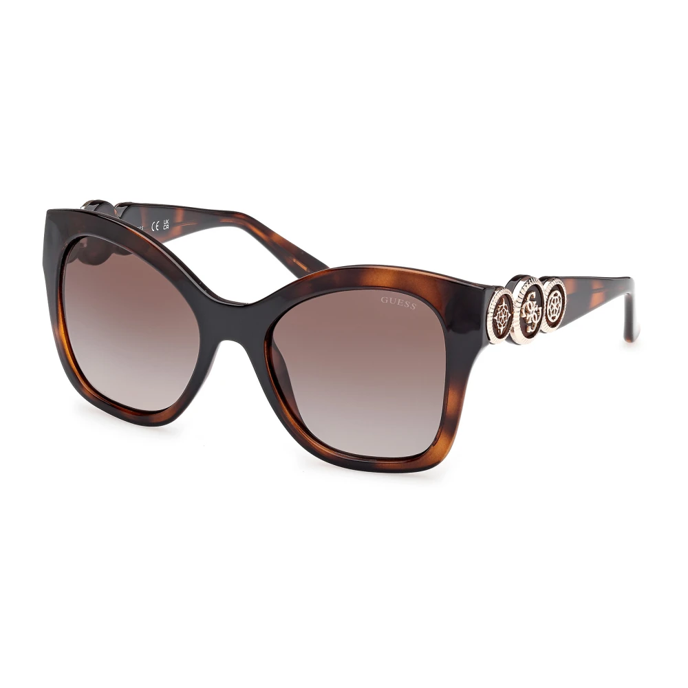 Guess Women's Brown Sunglasses, 55 Mm, Stylish Sunglasses In Tortoise