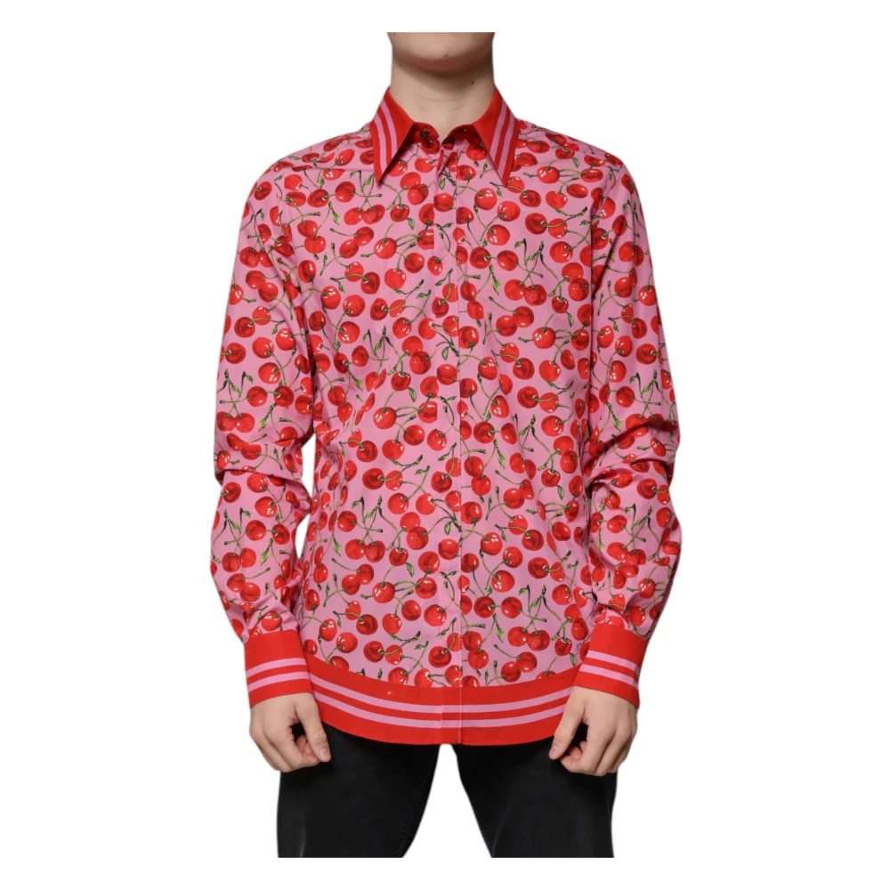 Dolce & Gabbana Men's Pink Martini Dress Shirt - Casual Shirts - Xl - Shirts