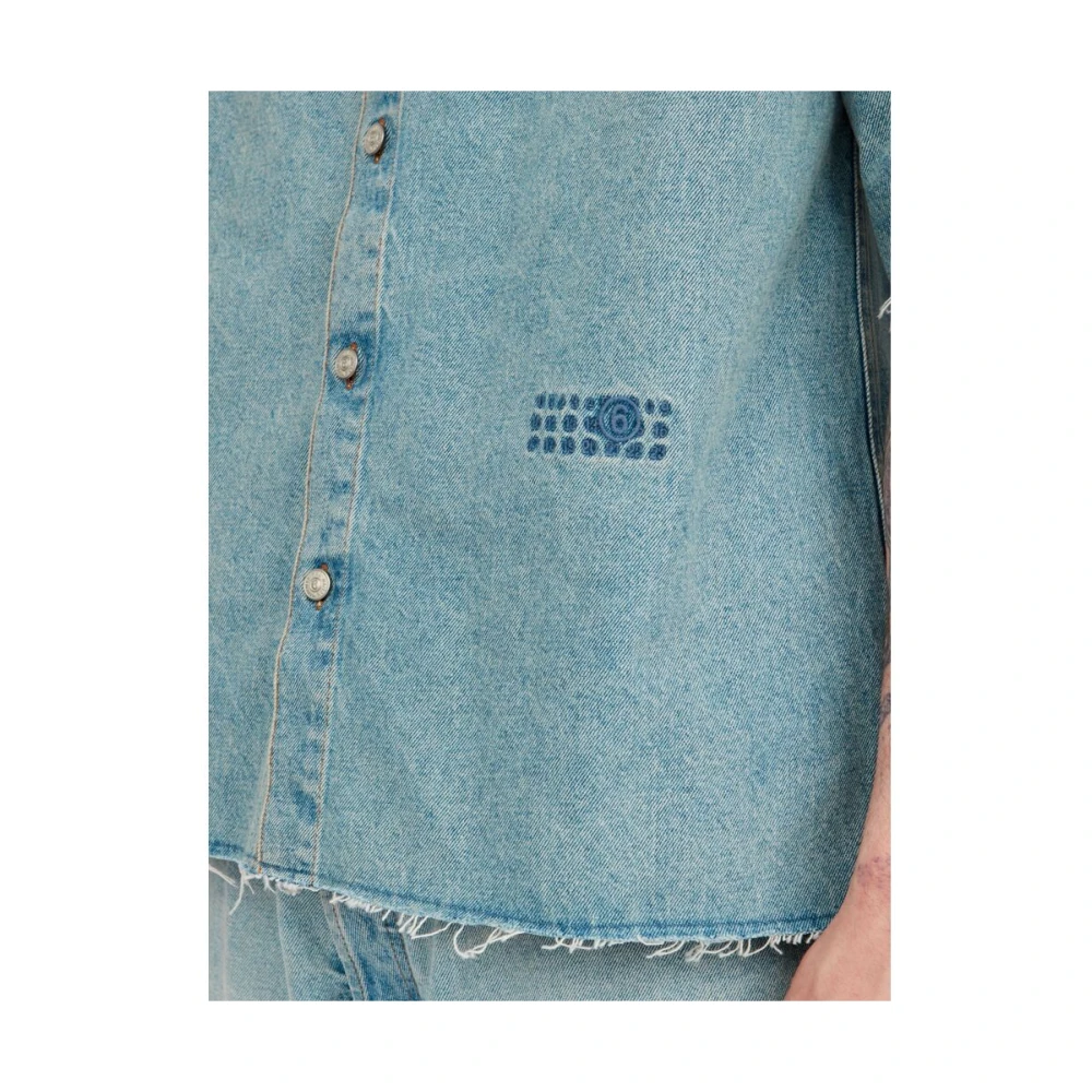 MM6 Maison Margiela Denim Shirt Blue Heren