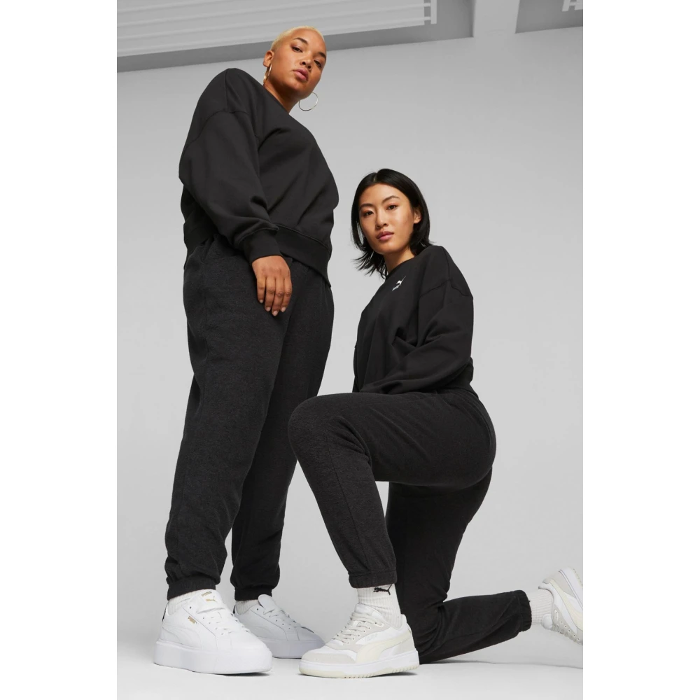 Puma Relaxed Fit Sweatpants Black Dames
