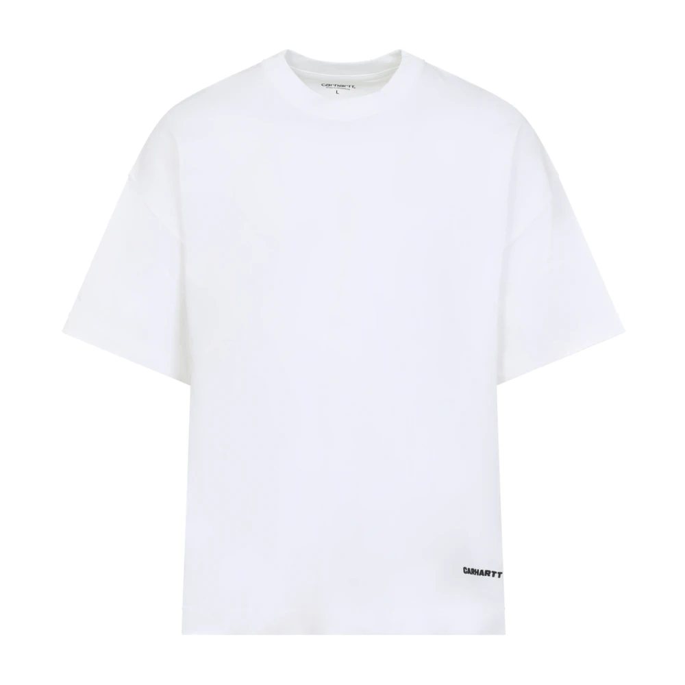 Carhartt Wip Men's White T-Shirts, S, Link Script T-Shirt