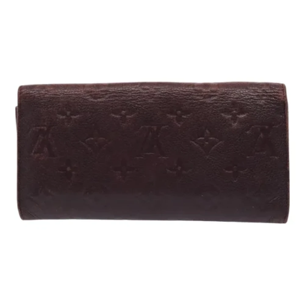 Louis Vuitton Vintage Pre-owned Leather wallets Purple Dames