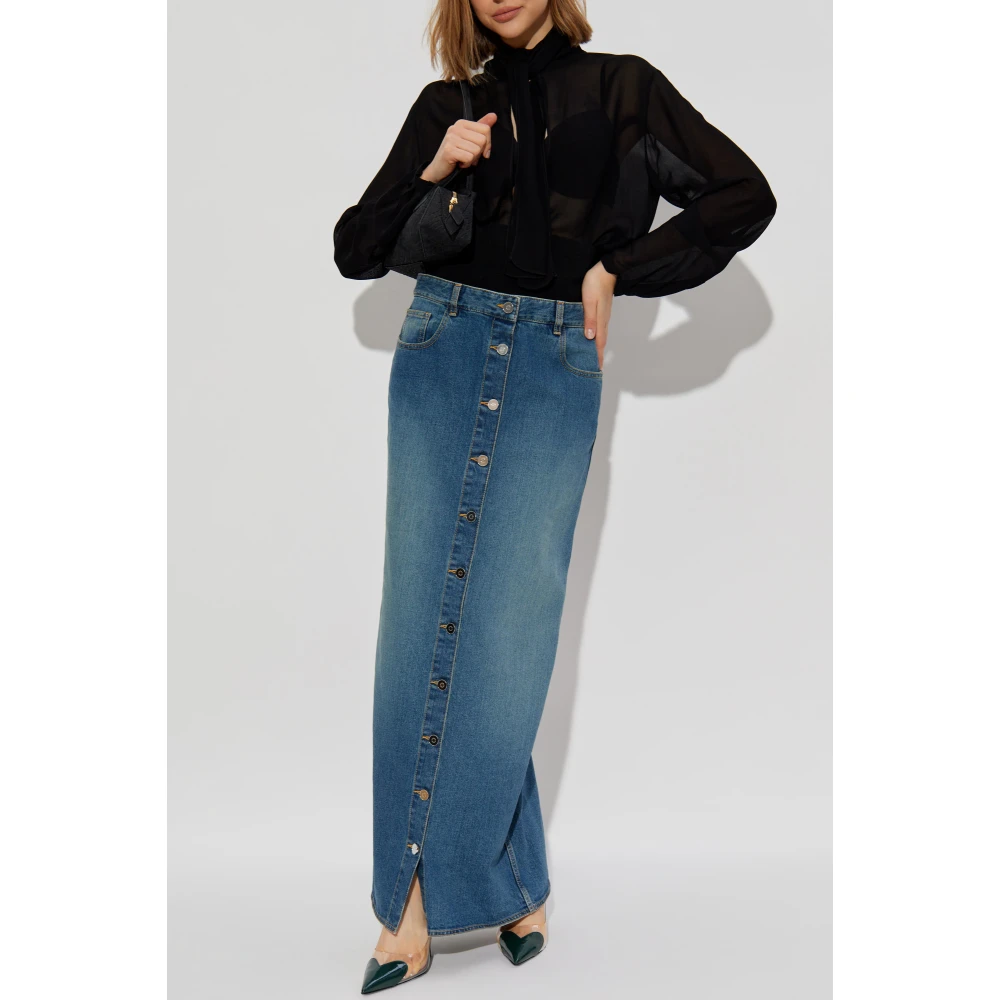 Alaïa Denim rok Blue Dames