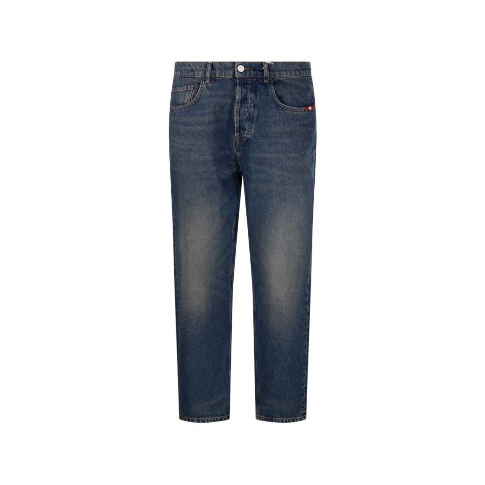 Amish Men's Blue Straight Fit Jeans, W34, Jeremiah Jeans