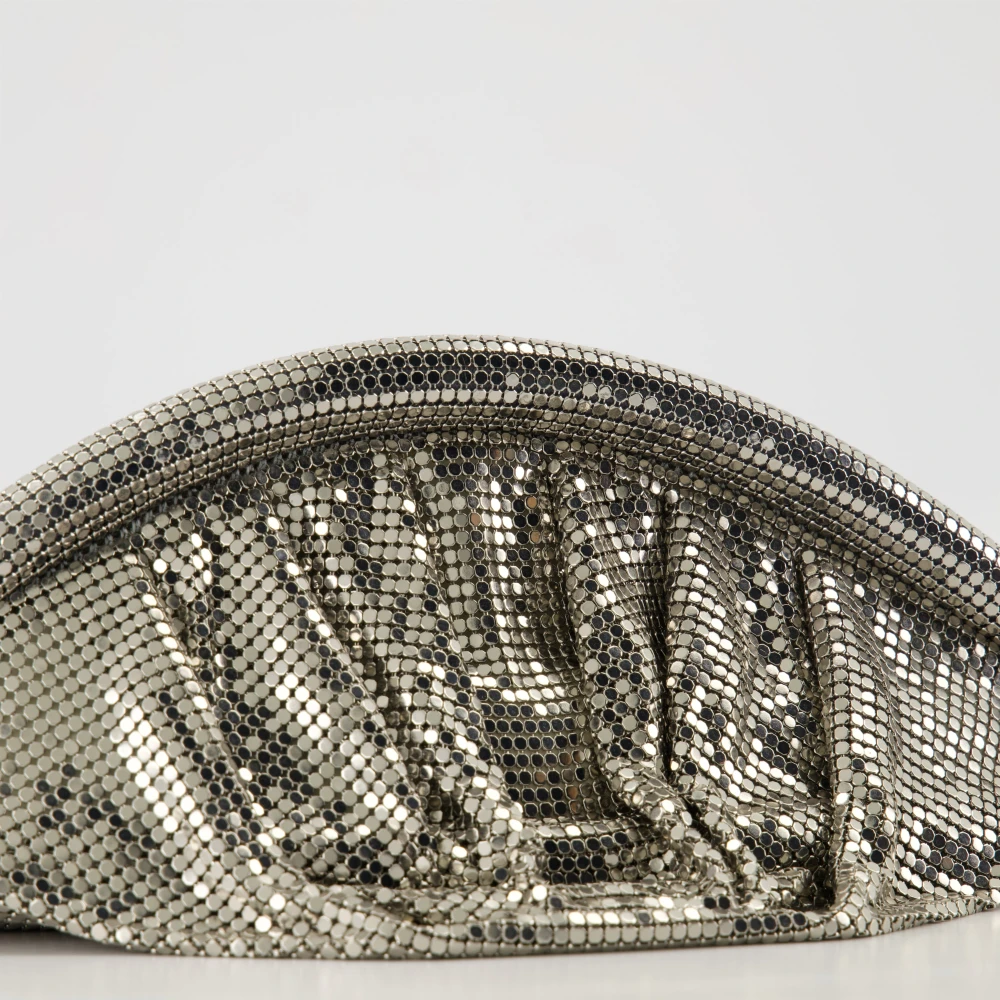 Paco Rabanne Metalen Mesh Clutch Lente-Zomer 2025 Gray Dames