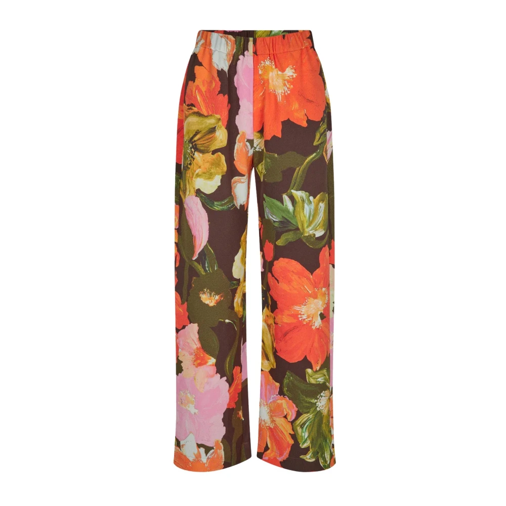 Stine Goya Bloemen Wijde Hoge Taille Broek Multicolor Dames