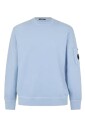sweatshirt-col-rond-bleu