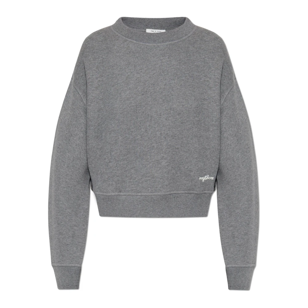 Rag & Bone Sweatshirt Terry Gray, Dam