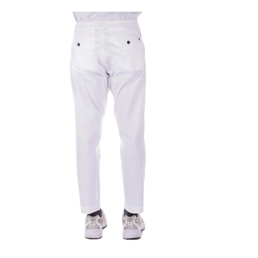 Dondup Witte Broek met Rits en Knoop White Heren
