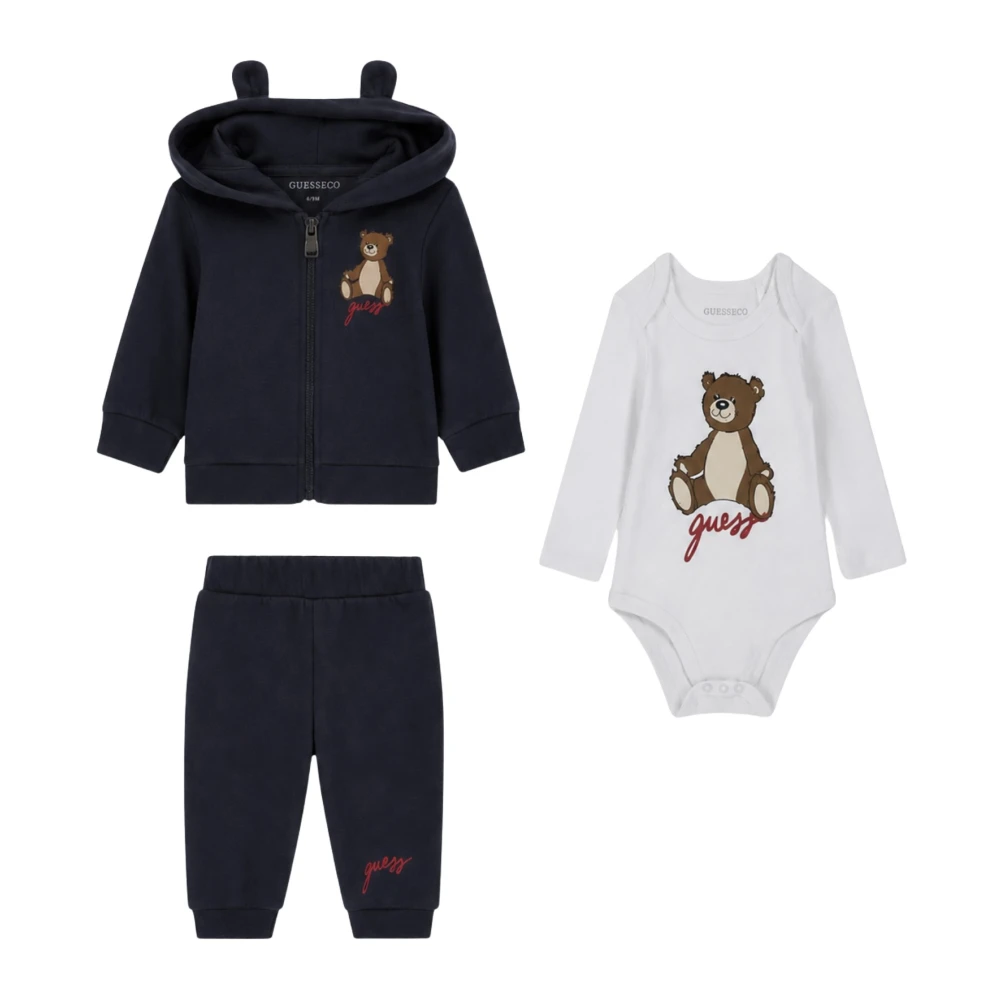 Guess Men's Bleu Baby Boy Zip-Up Hoodie Set - Image 3