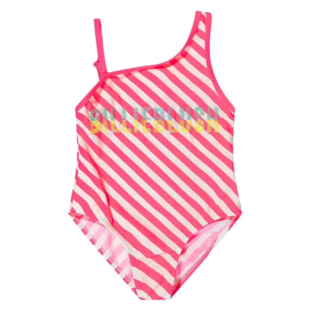 Billieblush Girls Pink Swimsuit With 2 Scrunchies