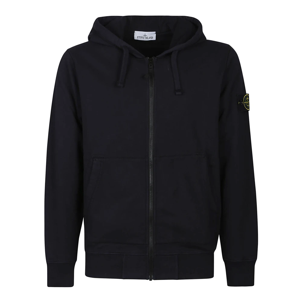 Stone Island Casual Hoodie voor Mannen Blue Heren