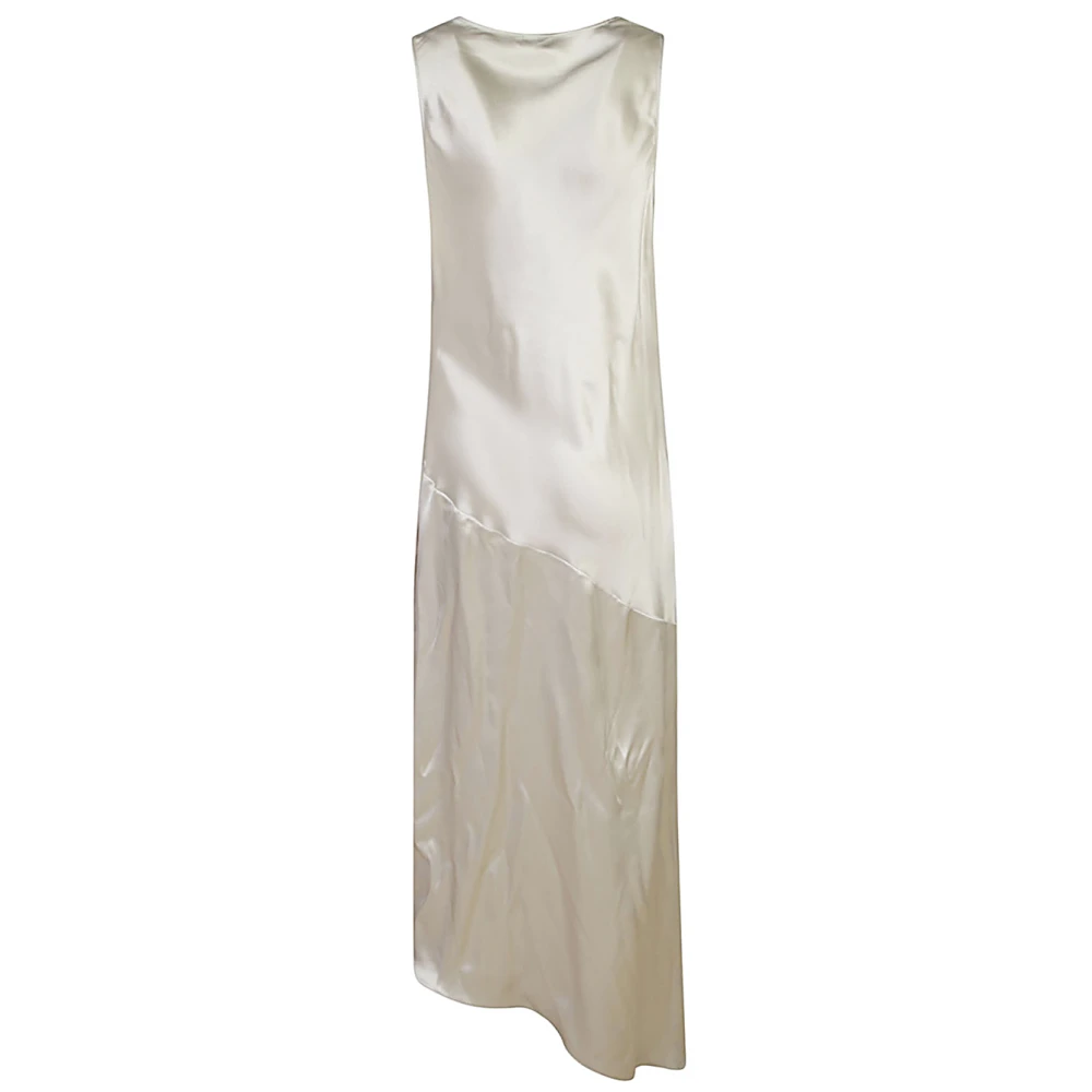 Magda Butrym Elegante Jurk Perla Aw24 Beige Dames