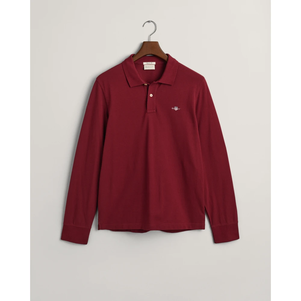 Gant Klassieke Shield Piqué Polo Shirt Red Heren