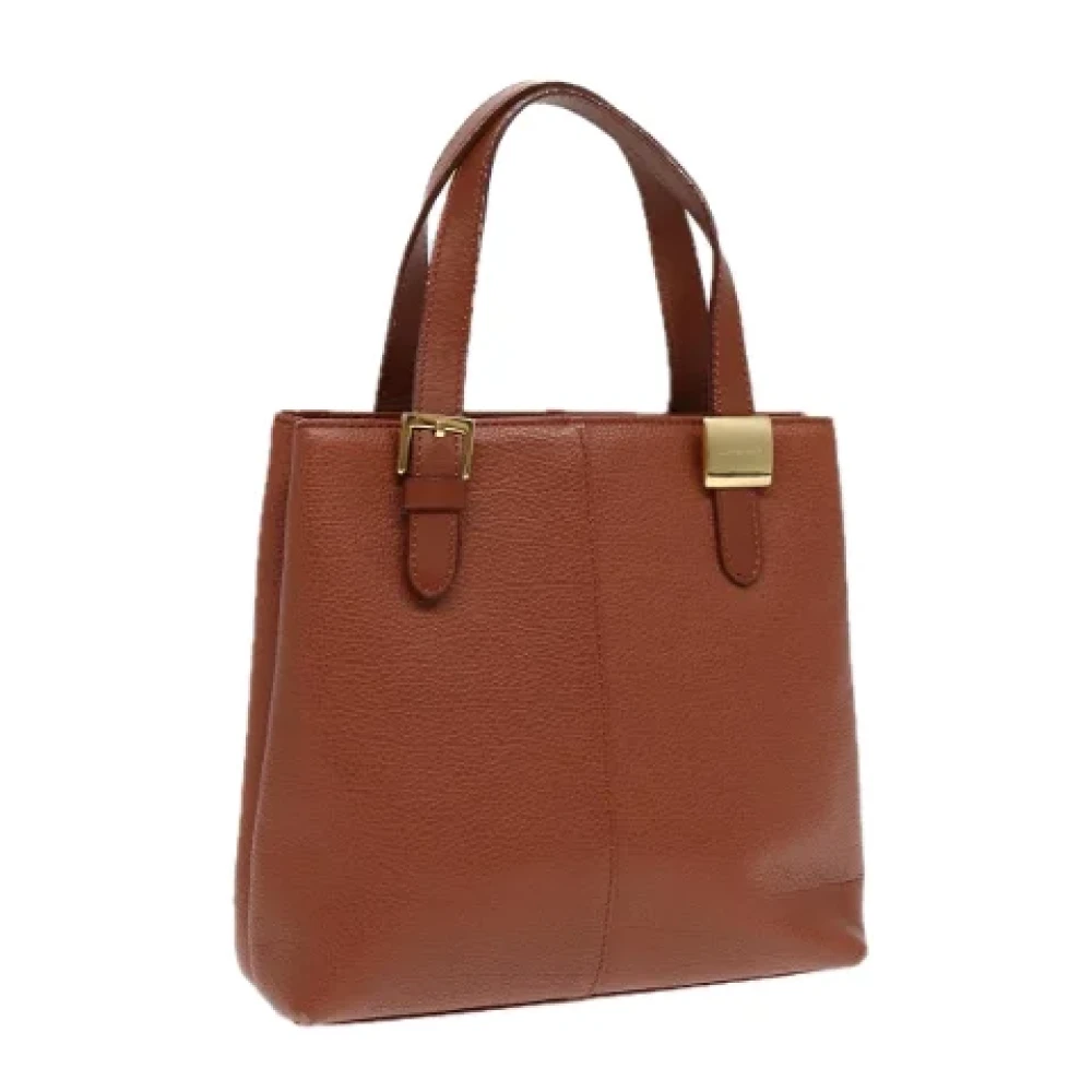 Burberry Vintage Pre-owned Leather handbags Brown Dames