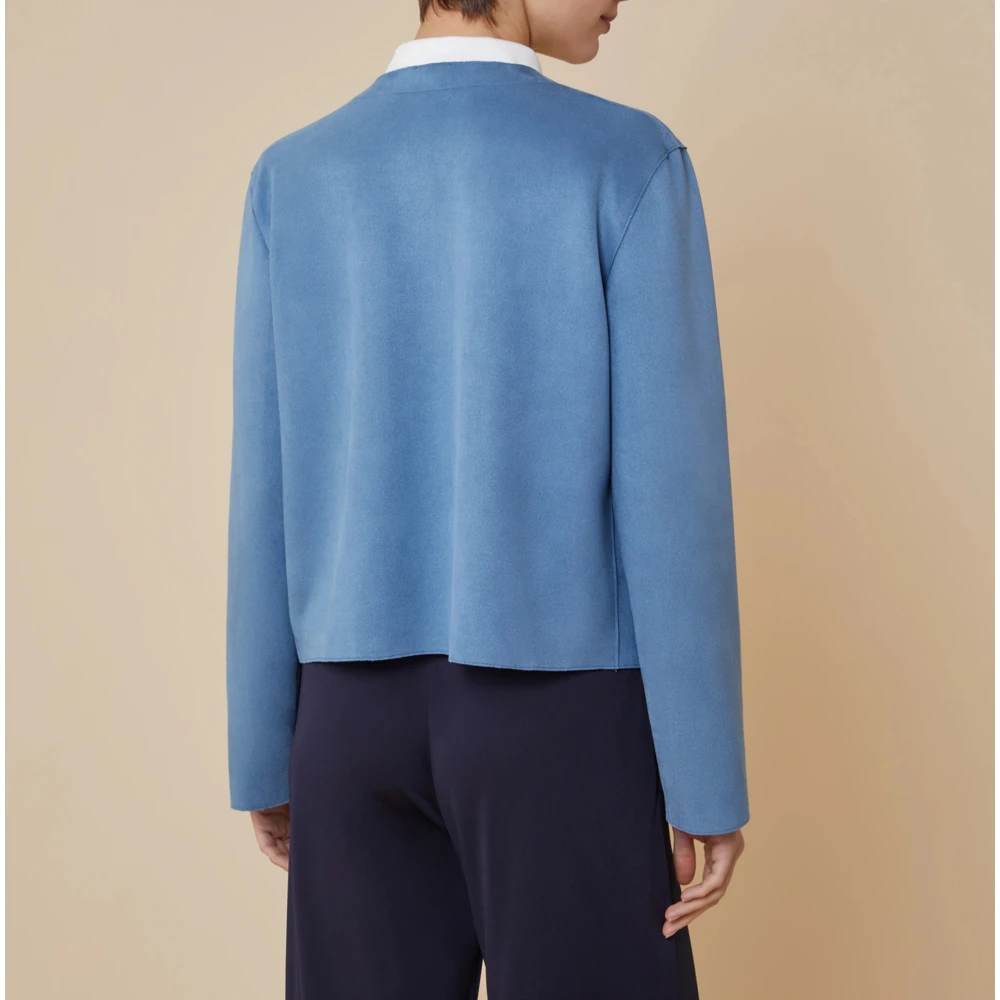 Pennyblack Boxy Fit Jersey Jas Ardea Blue Dames
