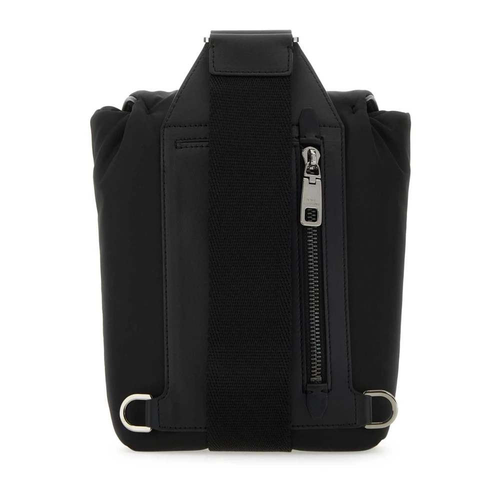 Dolce & Gabbana Zwarte nylon heuptas Black Heren