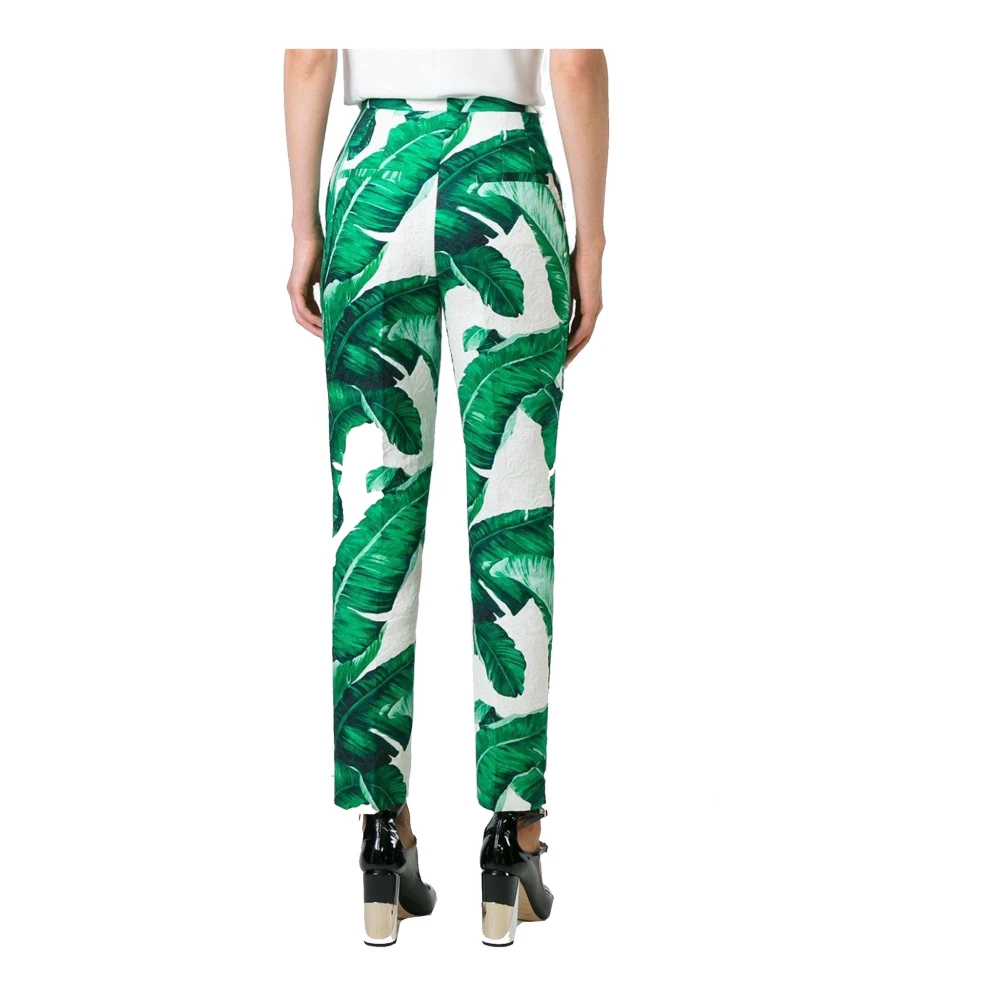 Dolce & Gabbana Slim-fit Trousers Green Dames