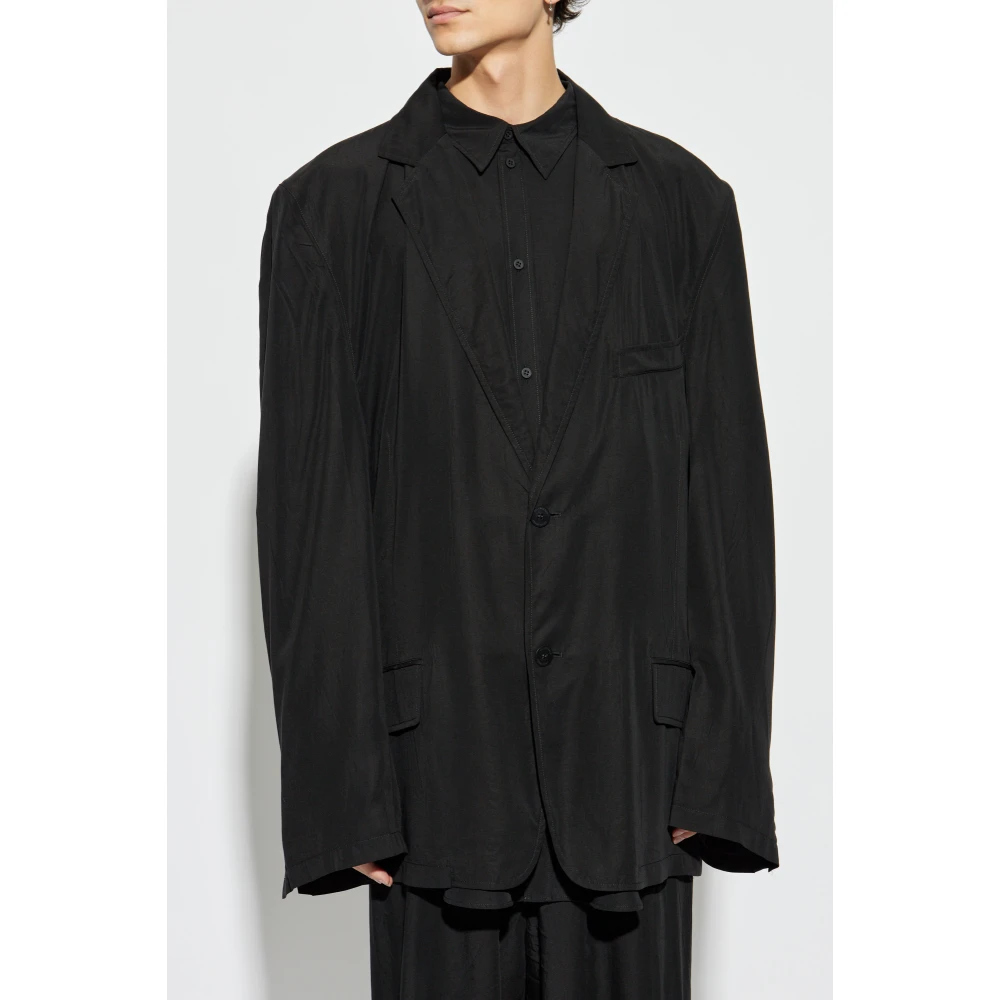 Balenciaga Blazer in Oversized Stijl Black Unisex