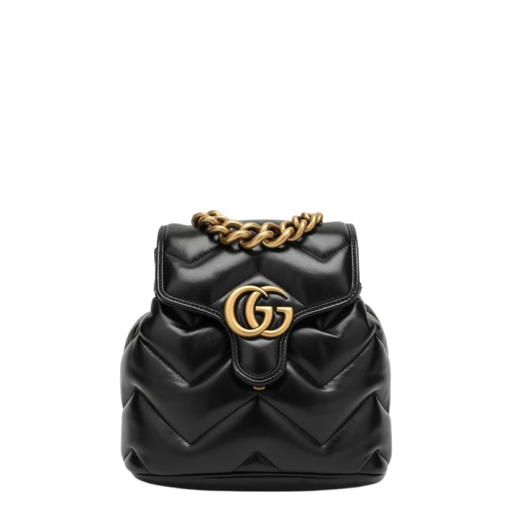 Gucci Marmont Nappa Handväska Black, Dam