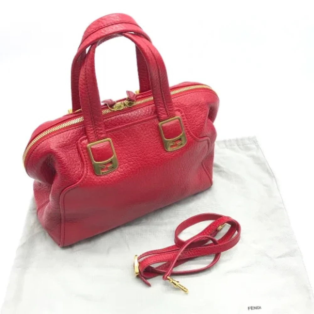 Fendi Vintage Pre-owned Leather fendi-bags Red Dames