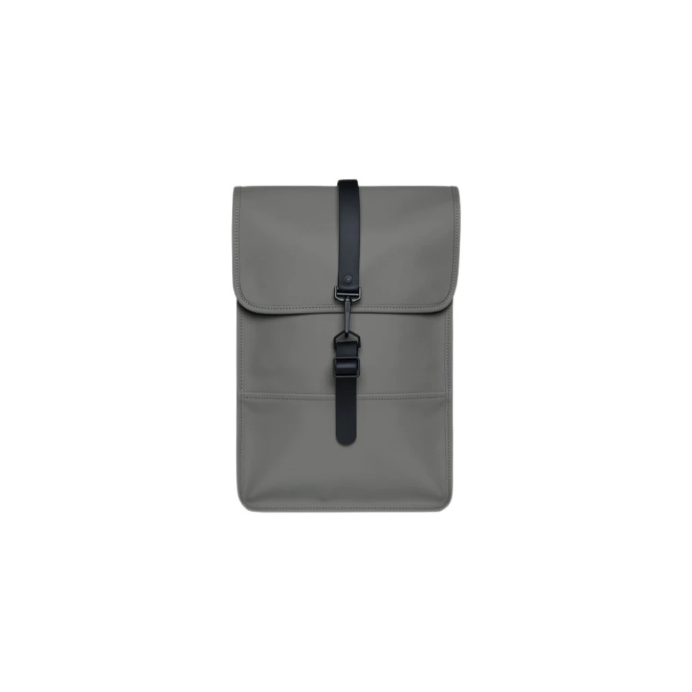 Rains Waterdichte Mini Rugzak met Laptopvak Gray Heren