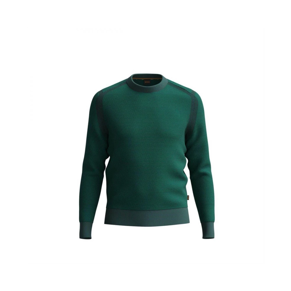 Hugo Boss Herr Stickad Kofta Aquila Green, Herr