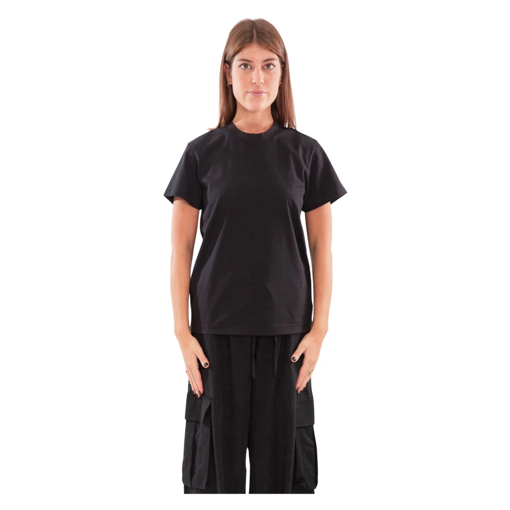 Y-3 Zwarte Regular SS Tee Black Dames