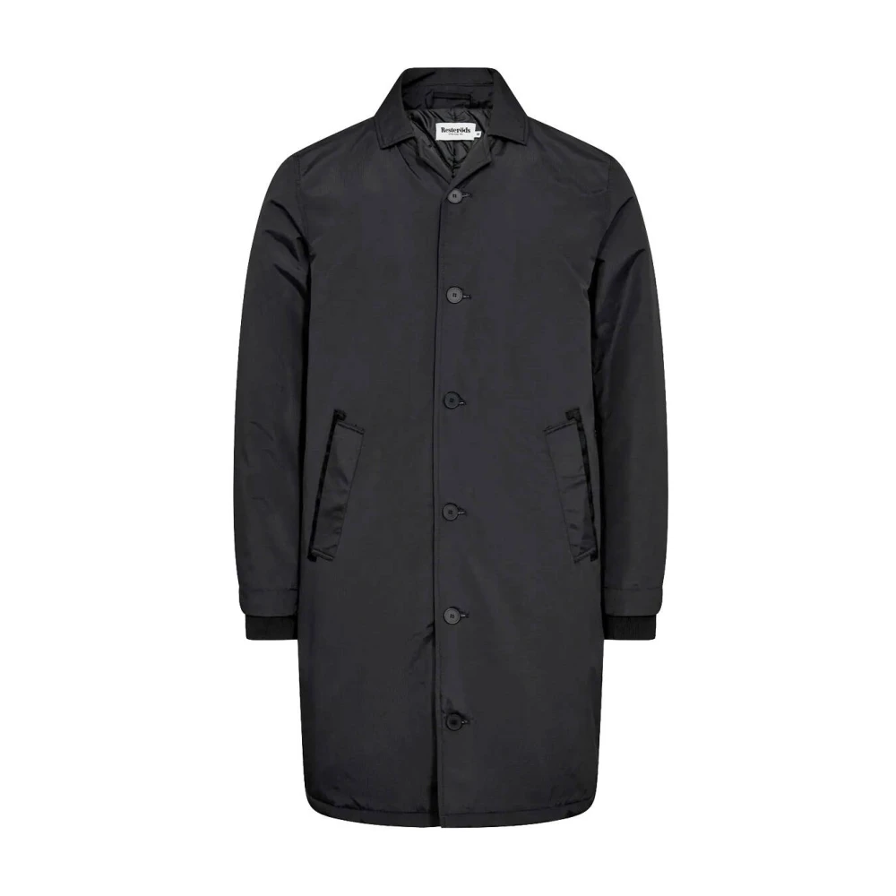 Resteröds Trenchcoat in klassieke stijl Black Heren