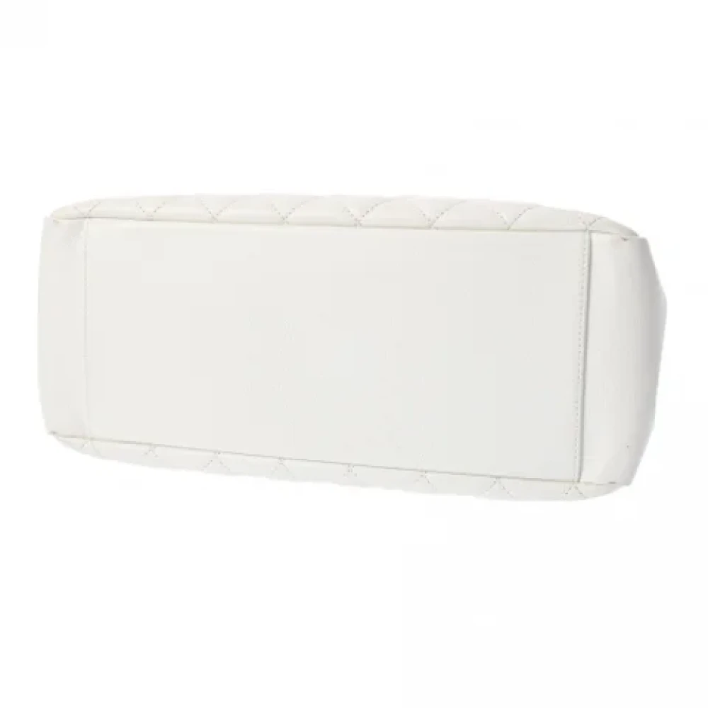 Chanel Vintage Pre-owned Leather totes White Dames