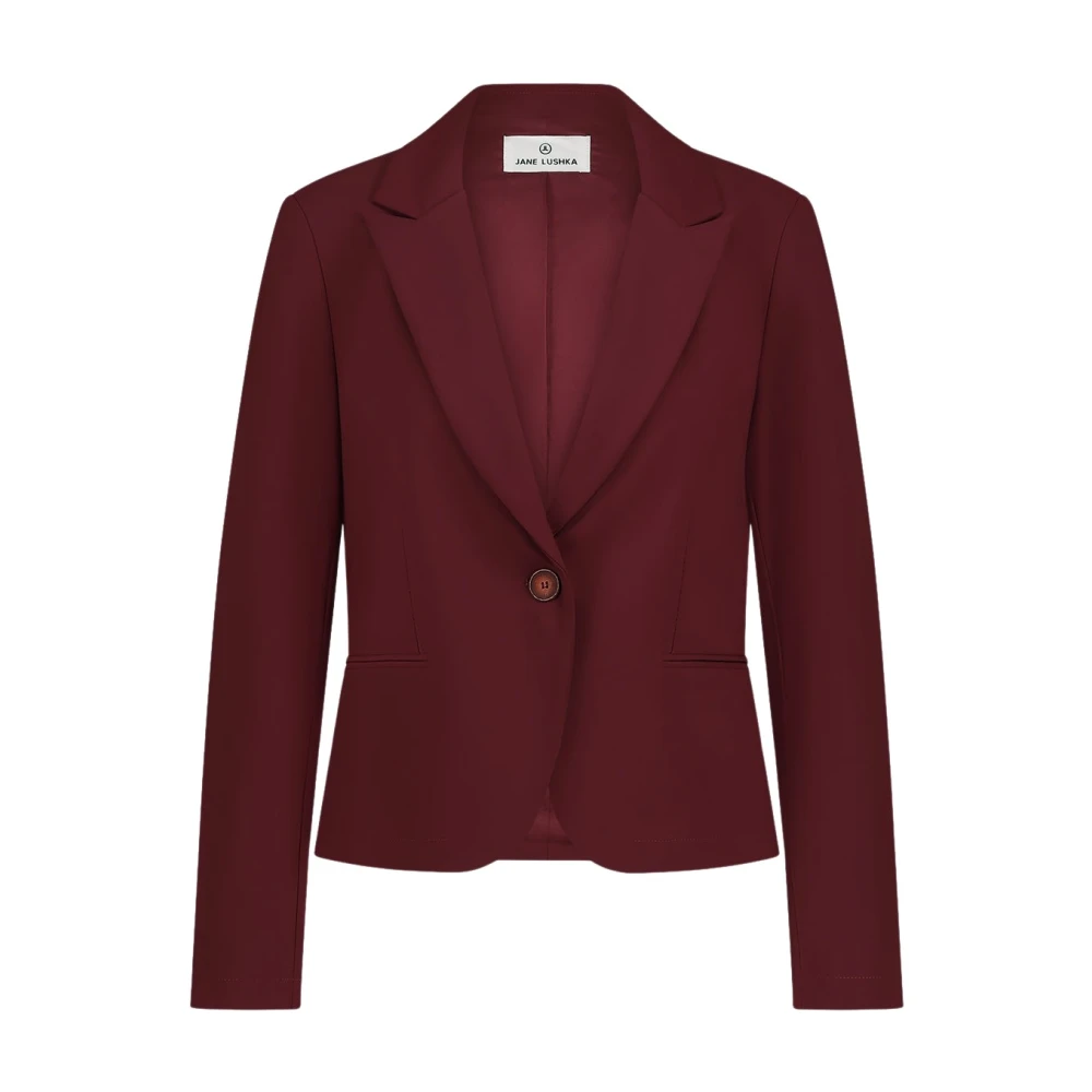 Jane Lushka Elvira Blazer Technical Jersey Red Dames