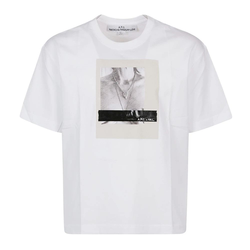 A.p.c. Zwart New Haven T-Shirt White Heren