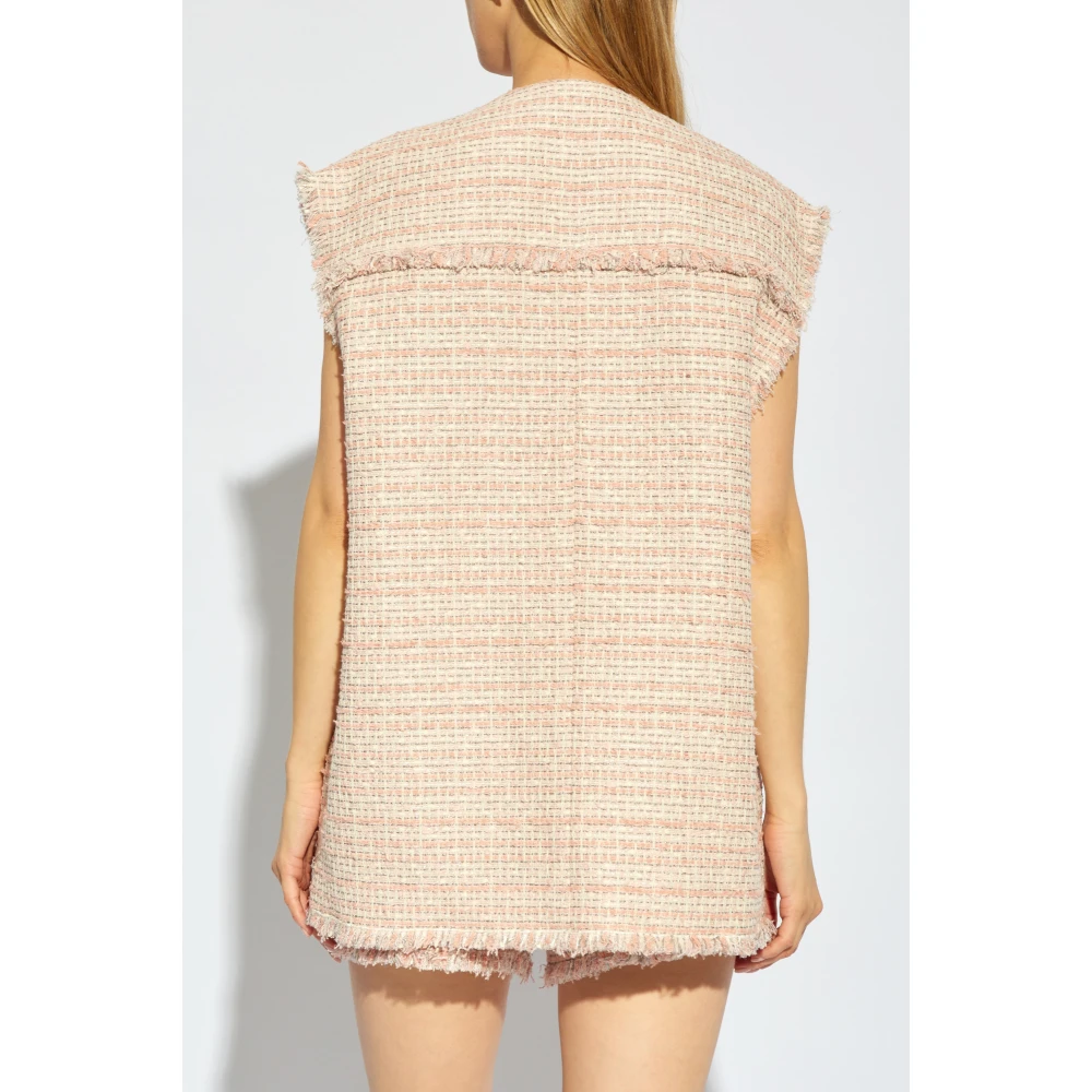 Versace Tweed Vest Pink Dames