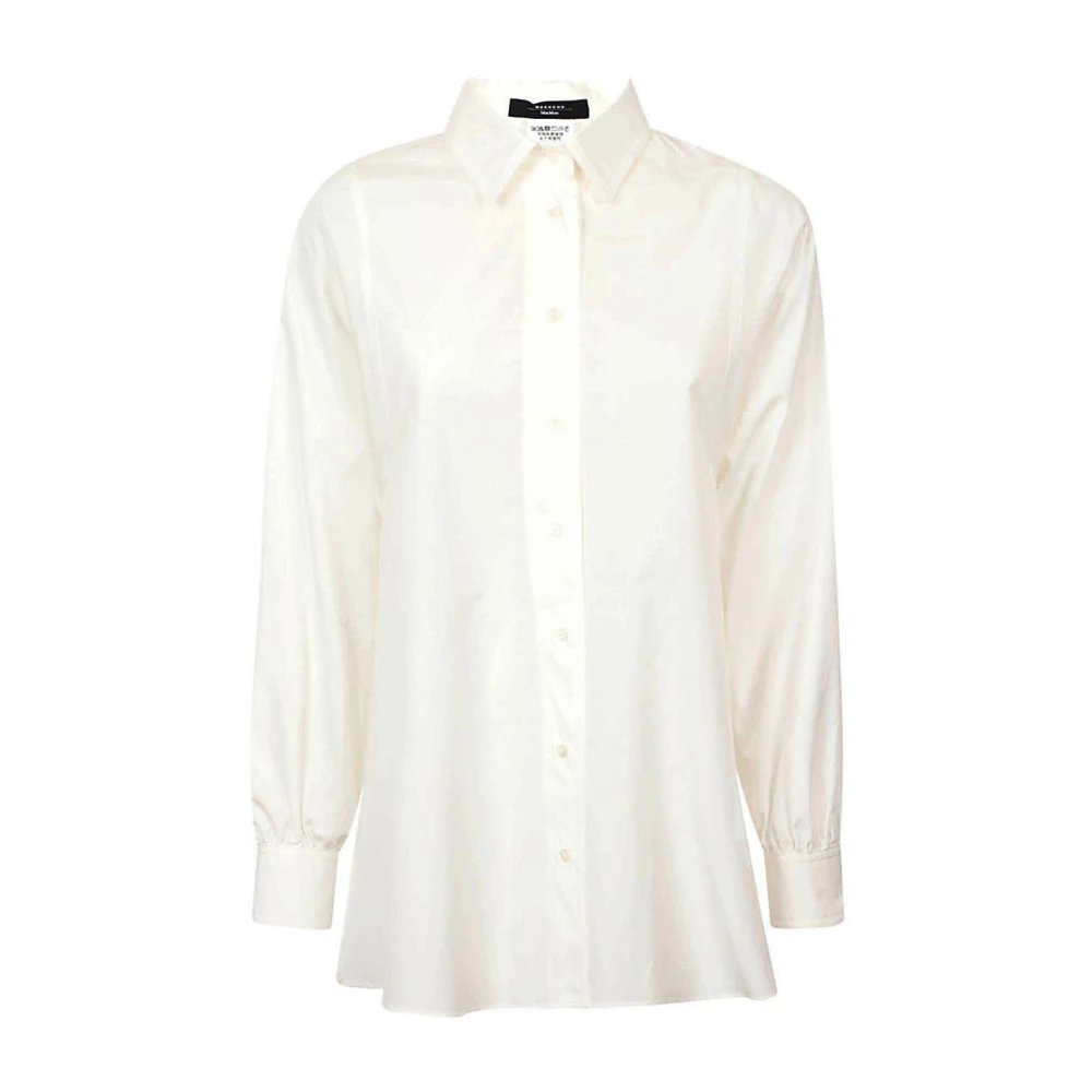 Max Mara Weekend Klassieke Witte Katoenen Overhemd White Dames