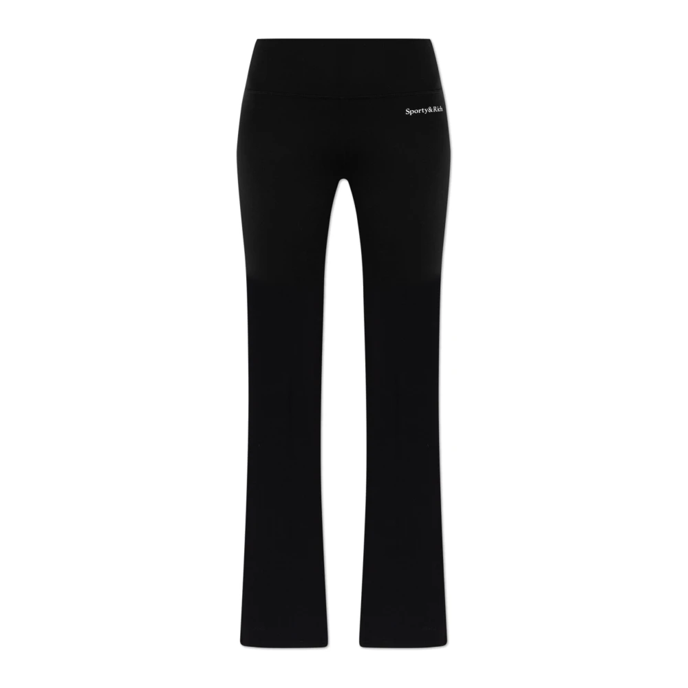 Sporty & Rich Broek uit de Core-collectie Black Dames