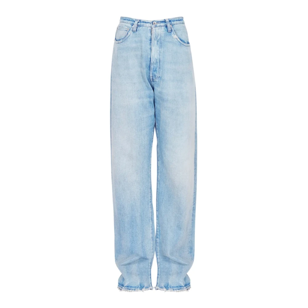 Maison Margiela Lichtblauwe broek met zakken Blue Heren