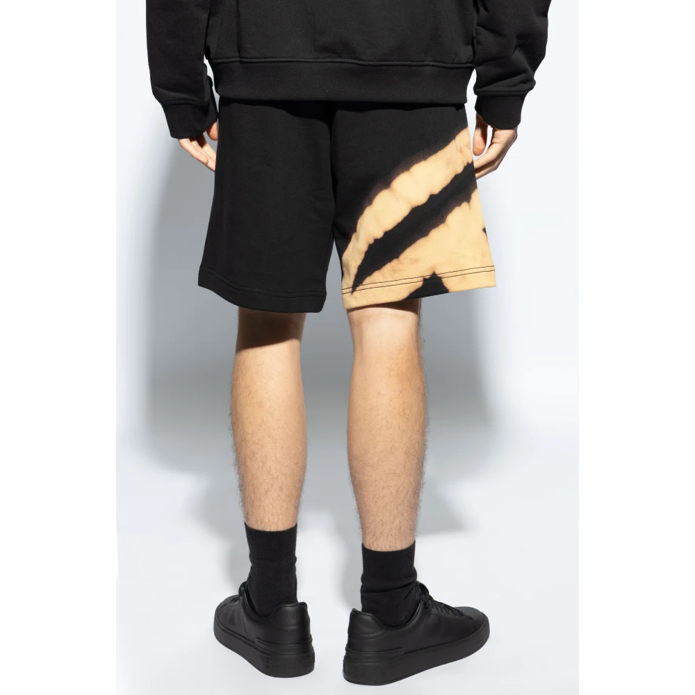 Diesel Shorts `P-Crow-Bleach` Black Heren