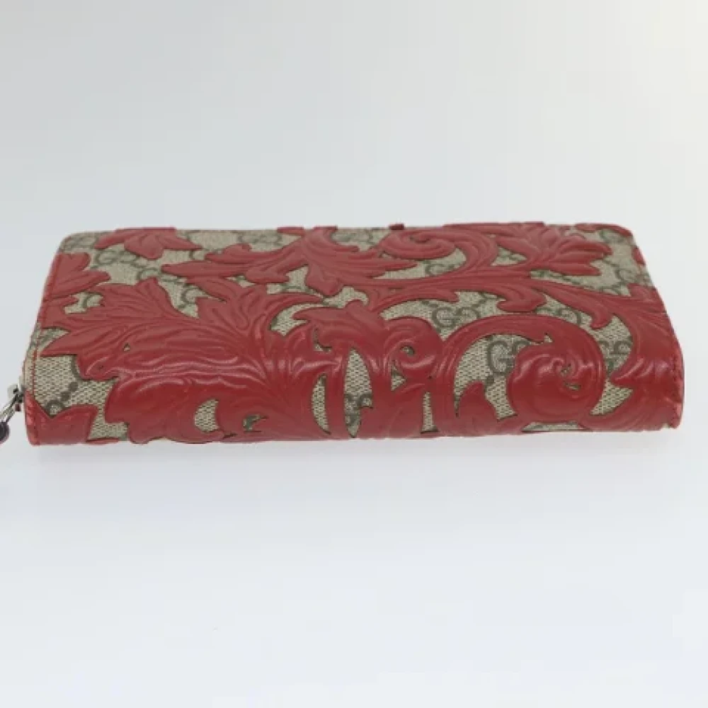 Gucci Vintage Pre-owned Leather wallets Red Dames
