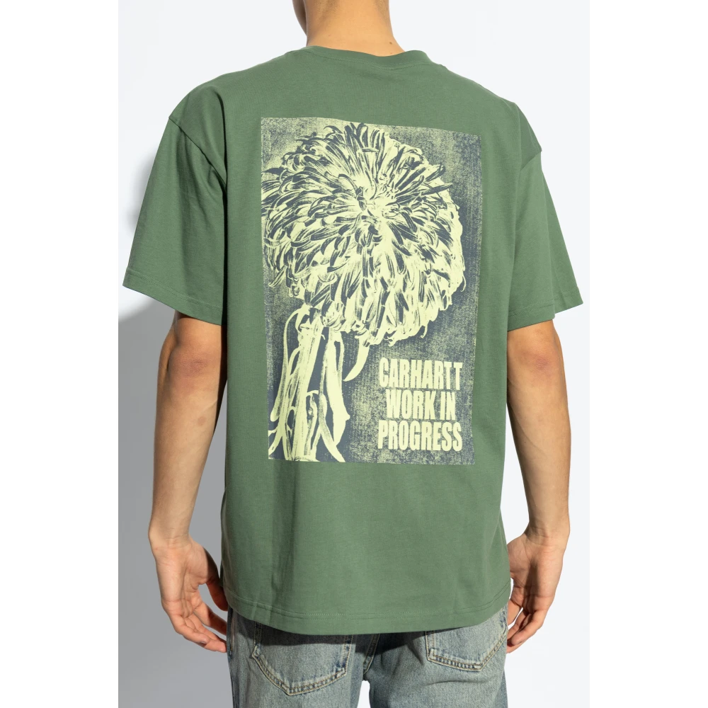 Carhartt WIP T-shirt met print Green Heren