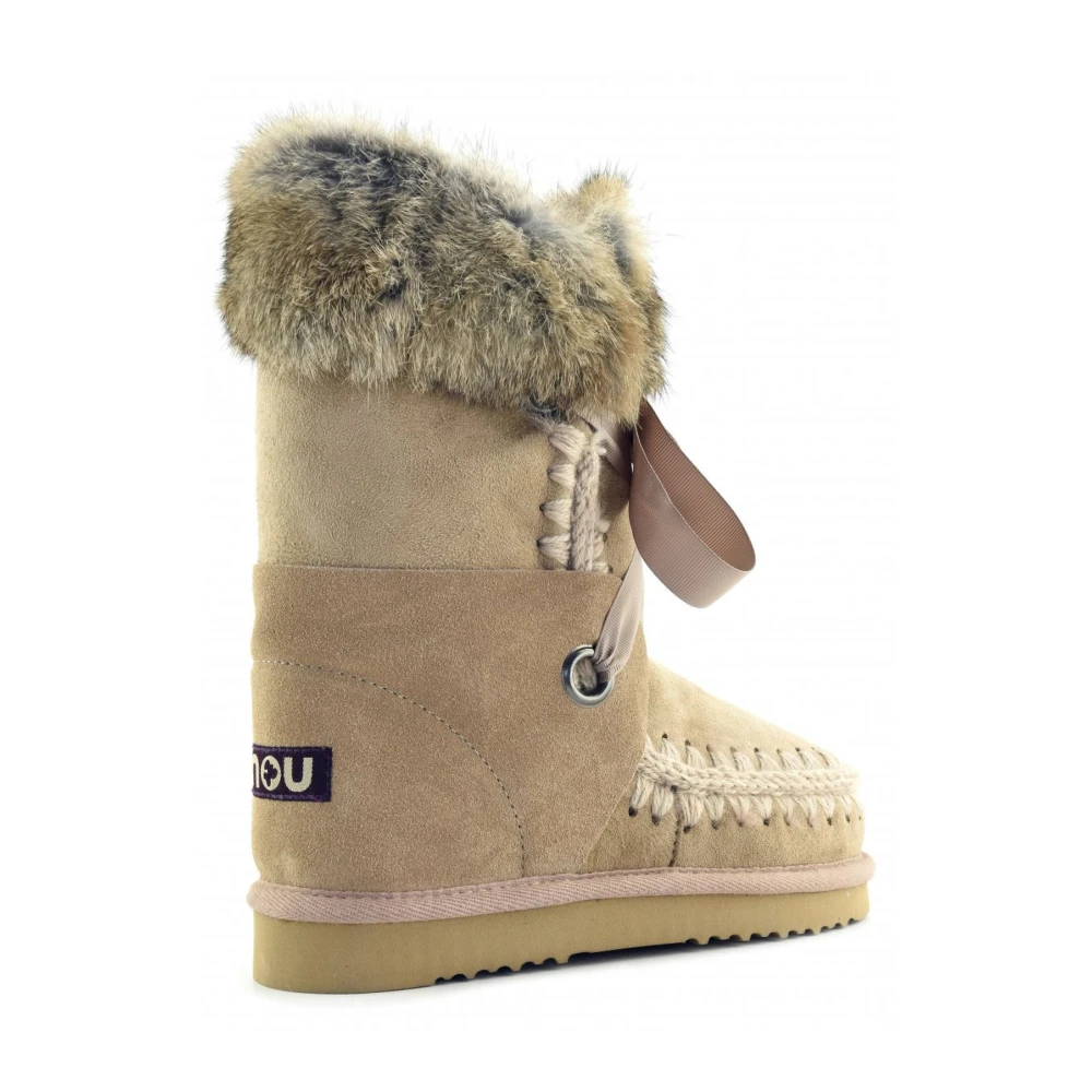 Mou Bruine Eskimo Veterschoenen Brown Dames