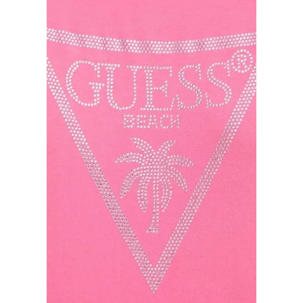 Guess Drawstring T-shirt Pink Dames